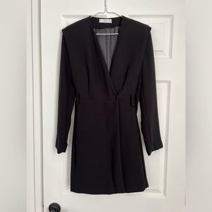 Black dress with belt